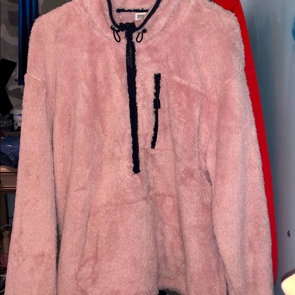 pink fury jacket from pink🥰